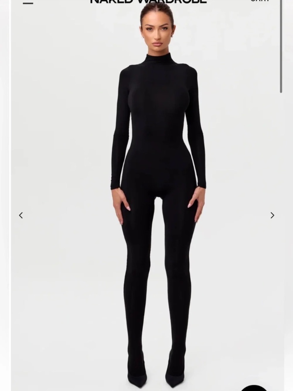 Naked Wardrobe Closed Toe Jumpsuit NWT